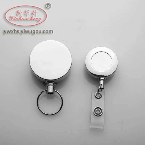 xinhua sheng badge clip badge lanyard telescopic buckle work card cover customized work permit easy pull button