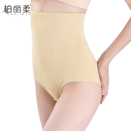 Postpartum High Waist Belly Shaping Panties Women‘s Body Shaping and Hip Lifting Plastic Waist Binding Shaping Pants Keel Lace