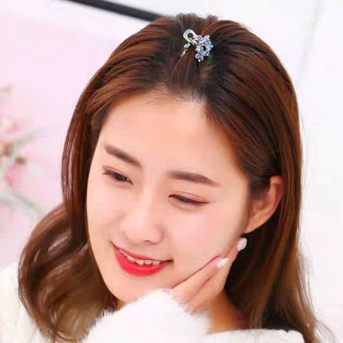Aishang Sunshine Alloy Diamond Small Catch Barrettes Korean Rhinestone Small Jaw Clip Korean Hair Clip Top Clip Female