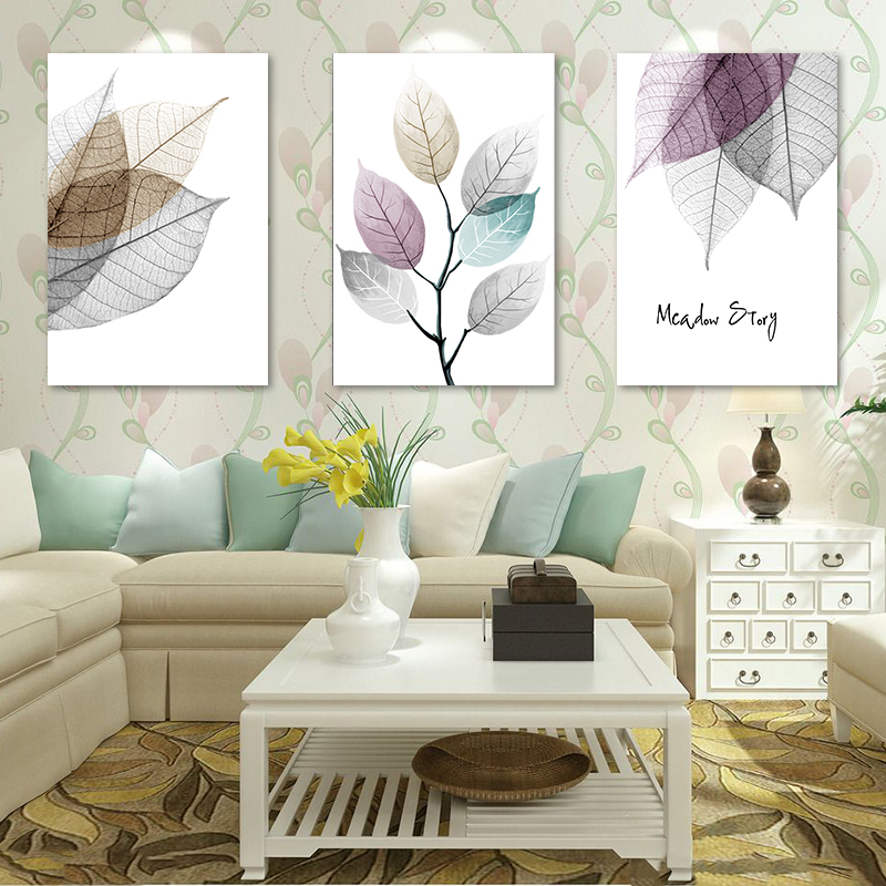 树叶定制欧式唯美树叶装饰画来图定做油画创意挂画喷绘画装饰画