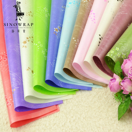 high-grade waterproof flowers wrapping paper cartoon bouquet packaging material wholesale loulan paper flower love