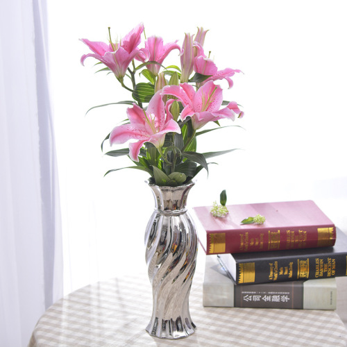 insert lucky bamboo lily vase flower vase dried flower factory direct wholesale ceramic vase