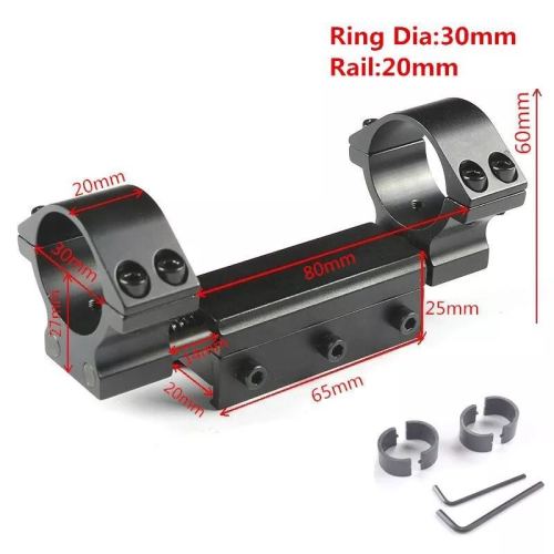 25.4/30mm One-Piece Fixture Aiming Pipe Clamp Damping Bracket Water Bomb Metal Pipe Clamp