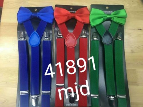 strap sling elastic band elastic monochrome bow tie suit men‘s and women‘s shirts with triangle ties casual