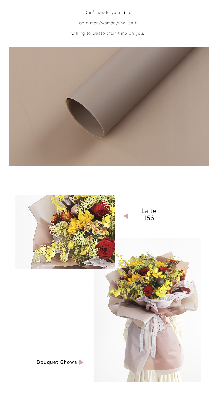 Buy Wholesale China Bouquet Flower Waterproof Wrapping Paper