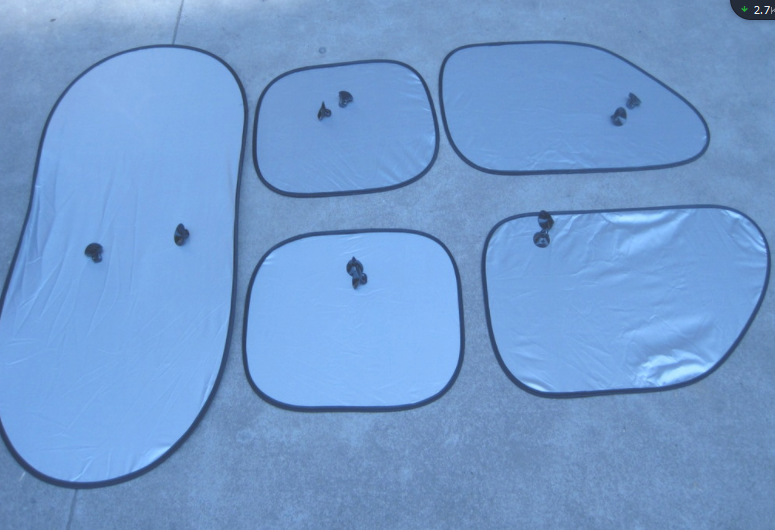 涂银6件套 6件套太阳挡 汽车遮阳挡 170T太阳挡