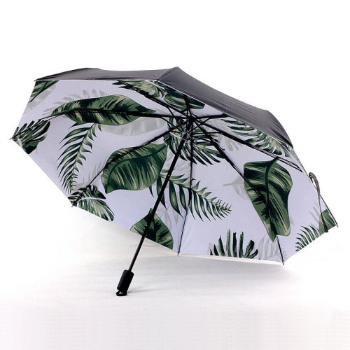 vinyl full shading sun umbrella 8-bone three-fold sun umbrella ins style fresh cute sun umbrella