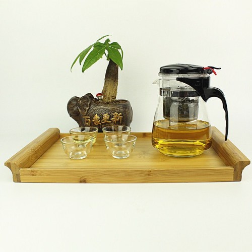 heat-resistant glass piaoyi cup advertising gift kung fu teapot tea set wholesale strainer teapot five-piece set