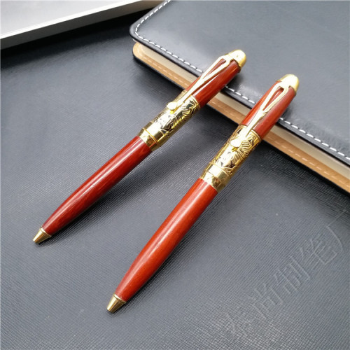 2017 Hot Sale Wood Grain Ballpoint Pen Wood Pen Wood Bamboo Rod Pen Rosewood Ballpoint Pen Business Hotel Pen