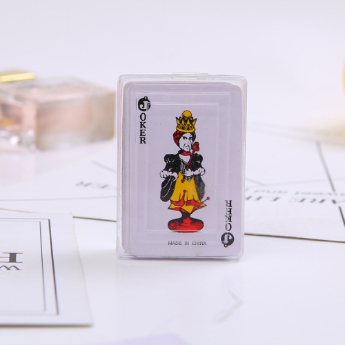 Factory Direct Sales Mini Poker Cute Children Entertainment Playing Cards 3.8*5.7 Travel Creative Poker