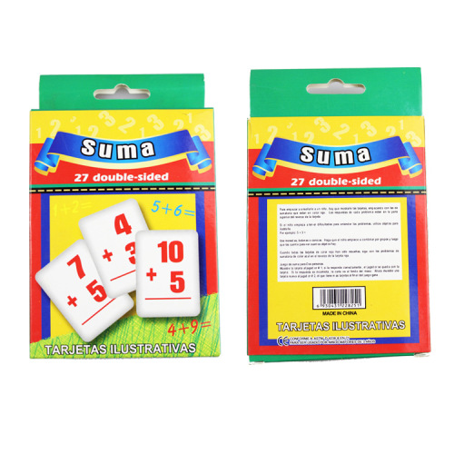 European and American Children‘s Educational Early Education Card Digital Arithmetic Card Spanish Study Card Factory Direct Sales