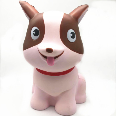 Factory direct style hot spot Squish pressure relief simulation 25 cm pink toy dog super missile rebound