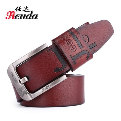 Factory Direct Sales Men‘s New Pin Buckle Genuine Leather Belt Cowhide Retro Fashion Business Classic Men‘s Belt