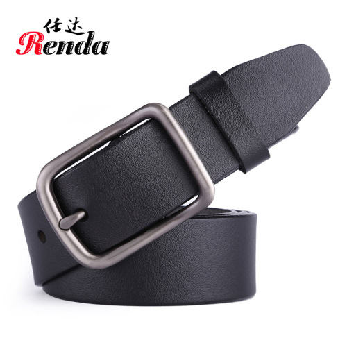 Factory Direct Sales Men‘s New Pin Buckle Genuine Leather Belt Cowhide Vintage Business Men‘s Belt