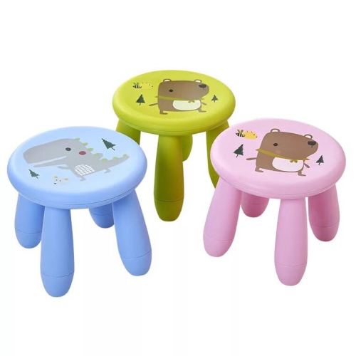 plastic stool baby round stool cartoon stool kindergarten stool color fashion stool