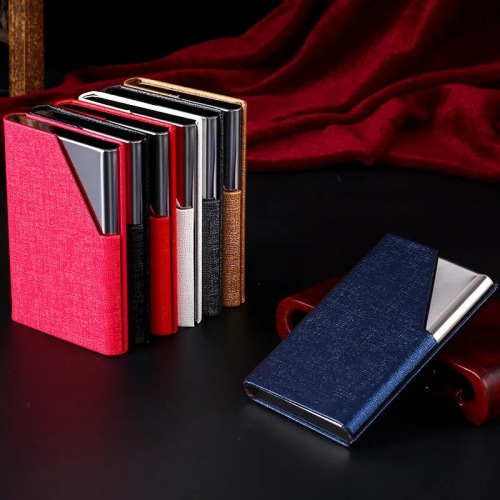 Xinhua Sheng Large Capacity Business Card Storage Box Creative Customization Business Card Holder Business Business Card Case Leather