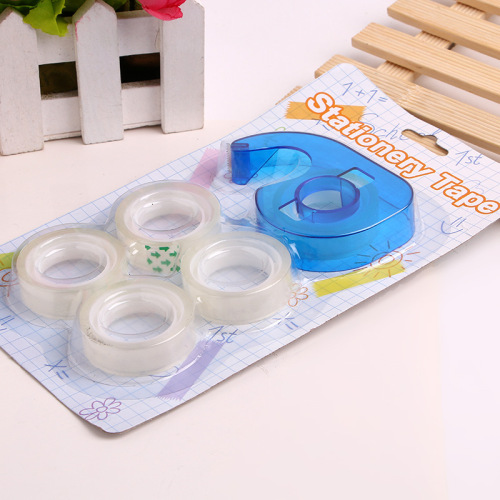 Factory Wholesale Suction Card Tape Holder Set Cartoon Snail Student Tape Holder Office Supplies Small Tape Holder