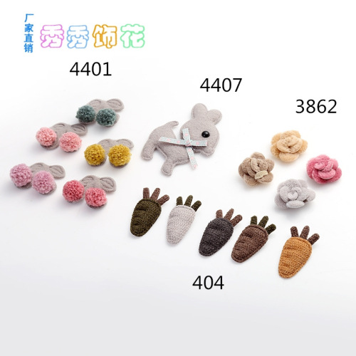 children children‘s clothing accessories cute cherry cloth sticker carrot cloth sticker sample customization factory wholesale