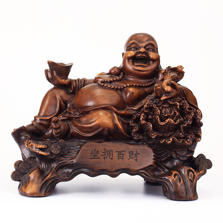 博达树脂工艺品摆件吉祥开业家居饰品/坐拥百财 佛像