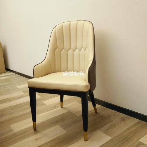 Shanghai Resort Hotel Light Luxury Dining Chair Nordic Modern Creative Iron Chairs Custom Simple Leisure Chair