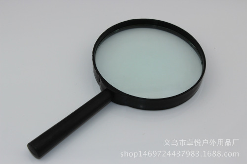 factory price straight handle 100mm magnifying glass children‘s plastic magnifying glass foreign trade magnifying glass