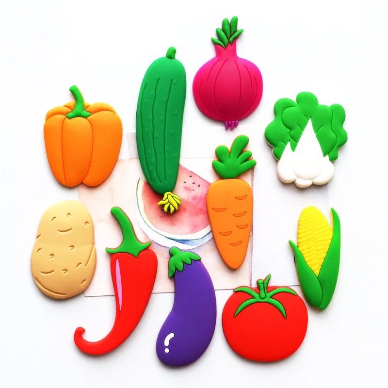厂家定制 水果 创意冰箱贴 磁贴 软胶儿童卡通磁贴 详情1