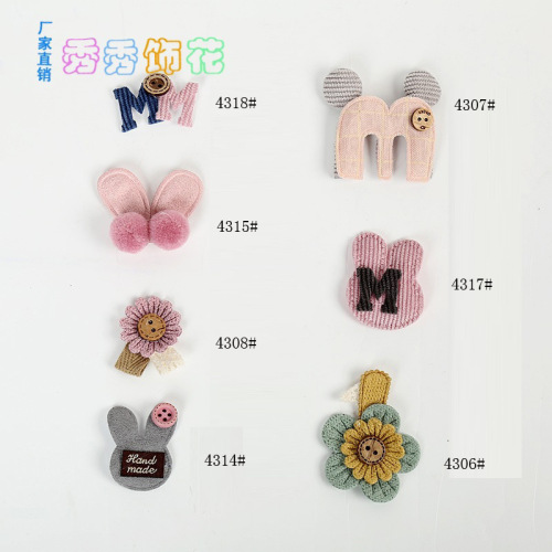 factory direct korean cute rabbit ear gloves socks decoration sunflower children‘s clothing leggings accessories wholesale