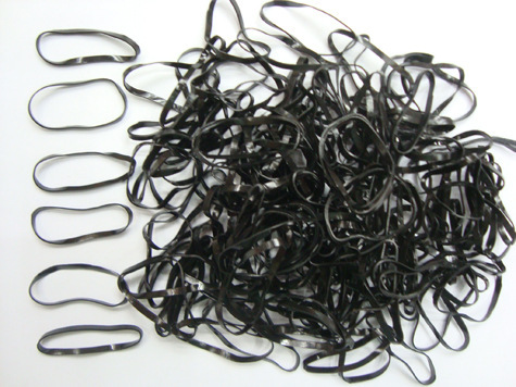 4024 black rubber band rubber band pe rubber band folded 3.4cm wide 0.2cm