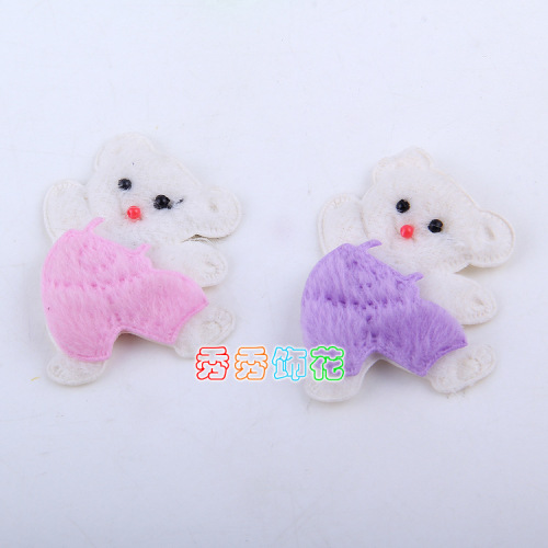 ultrasonic embossed bear dancing bear for children‘s clothing children‘s leggings shoes and small bags clothing factory direct sales