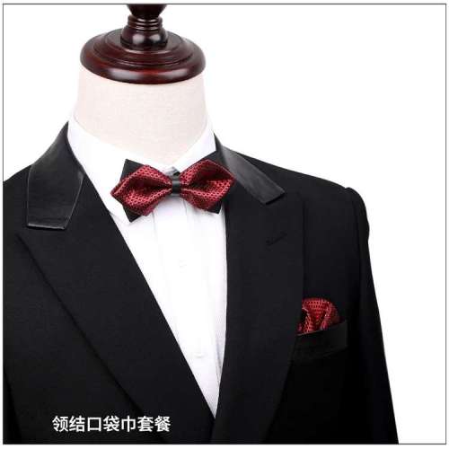 men‘s wedding wedding groom groomsman festive series business bow tie pocket towel