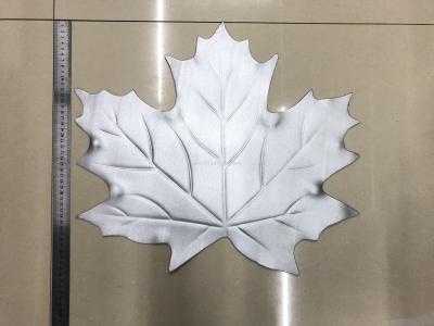 EVA maple leaf dining mat silver table mat cup mat hotel supplies simulation leaf