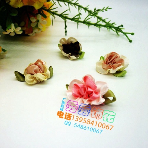 manufacturer direct selling sample customization handmade diy jewelry accessories five petals with beads two-tone small peony spot wholesale