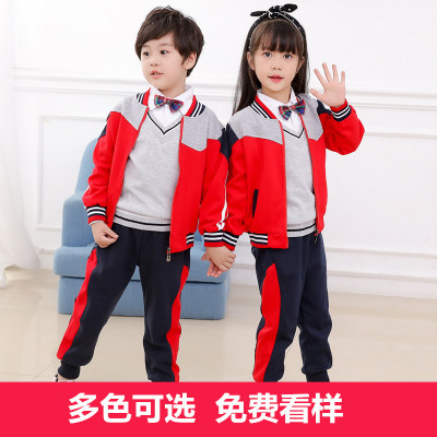 garden clothing autumn new pure cotton children class clothing autumn primary school students long-sleeved uniforms