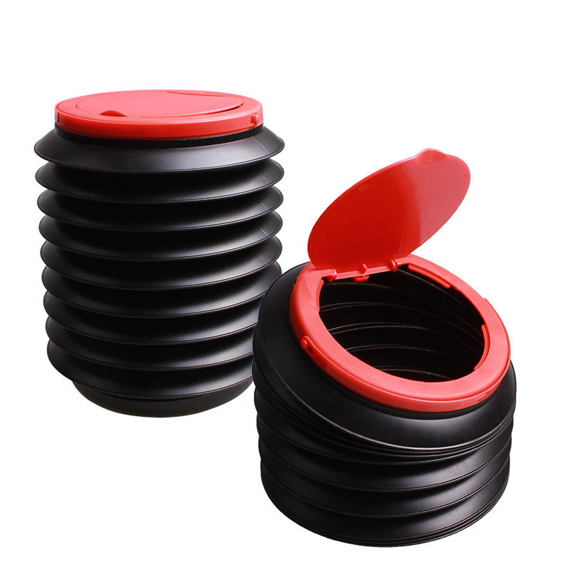 4L带盖魔法桶 垃圾桶置物桶伸缩桶 钓鱼水桶汽车用品批发