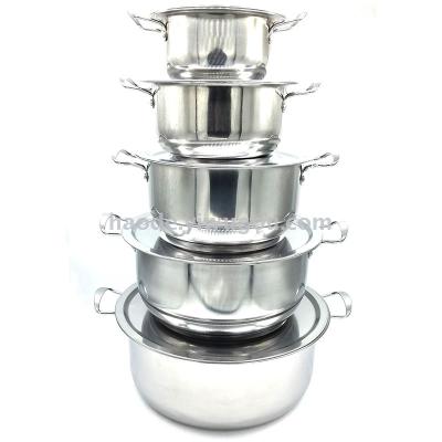 Stainless steel soup pot cooking pot Indian pot Stainless steel soup pot export soup pot