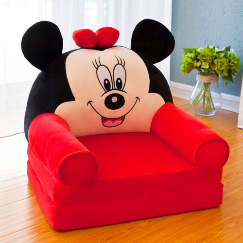 Cartoon Folding Sofa Plush Toy Baby Lazy Sofa Children‘s Birthday Gift Can Add Company Activity Logo