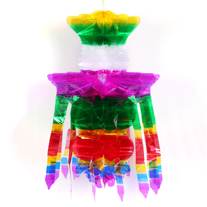 白菜飘亮纸结婚婚房装饰喜字拉花婚车装饰拉伸式蜂窝灯笼婚庆用品