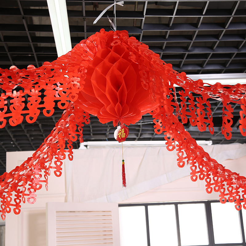 婚庆婚房婚车节日教室校园办公室布置挂件装饰红灯笼婚庆用品批发