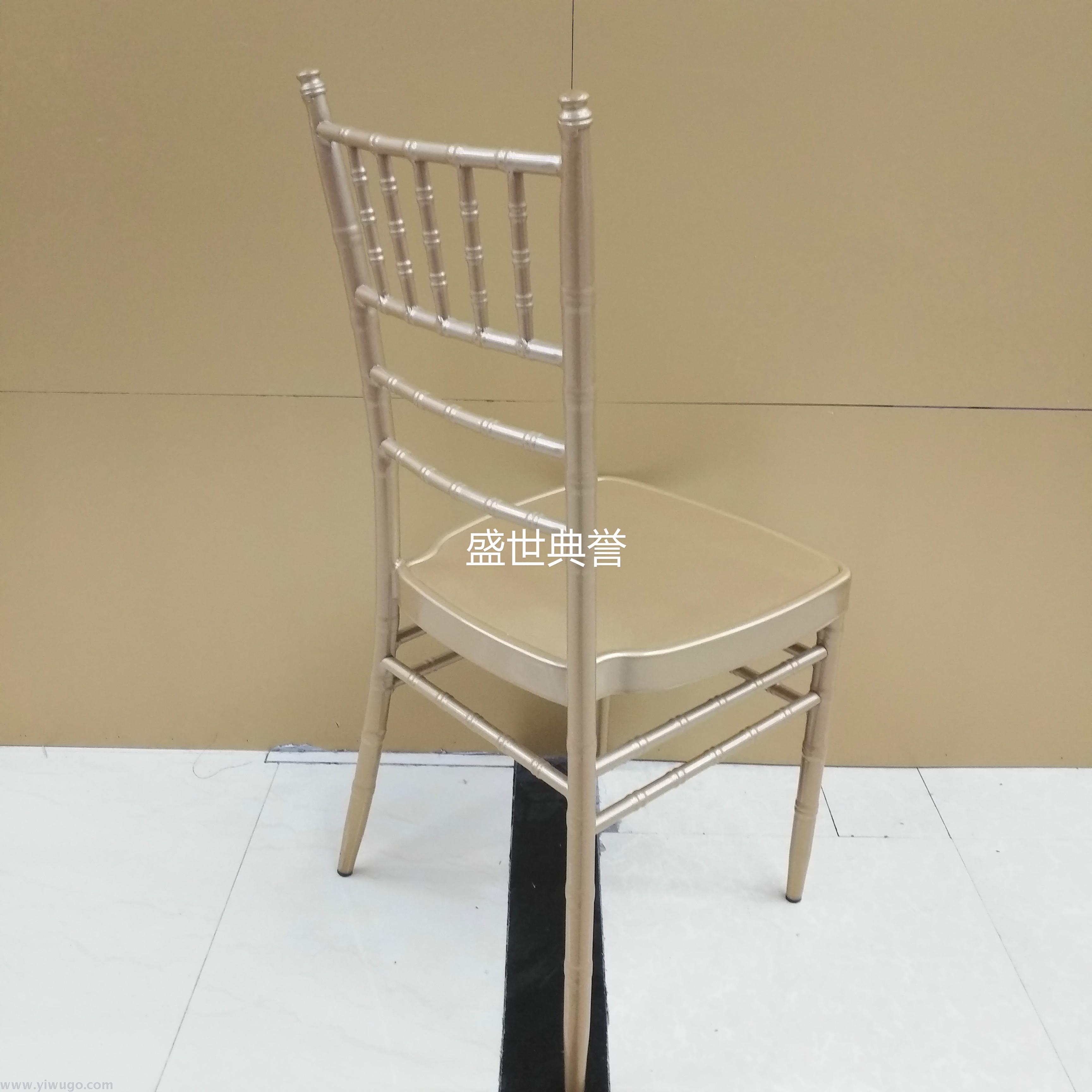 宁波外贸金属竹节椅定做酒店宴会餐椅户外婚礼椅子婚庆出租宴会椅