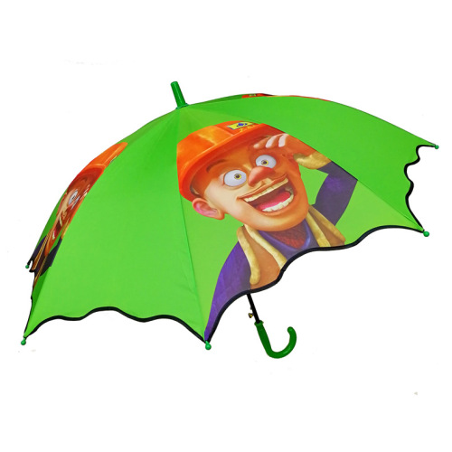 factory popular 55cm radius children‘s umbrella thermal transfer kindergarten children‘s umbrella wavy edge primary school student umbrella wholesale
