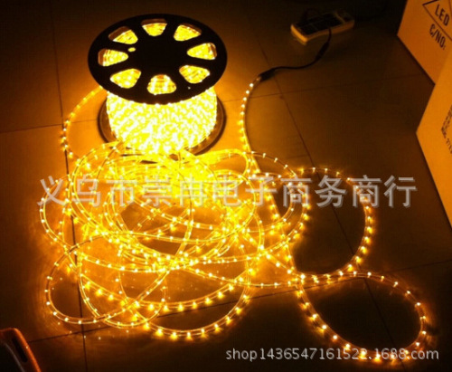 neon rainbow tube round double wires colorful led light strip billboard decorative brightening waterproof 220v