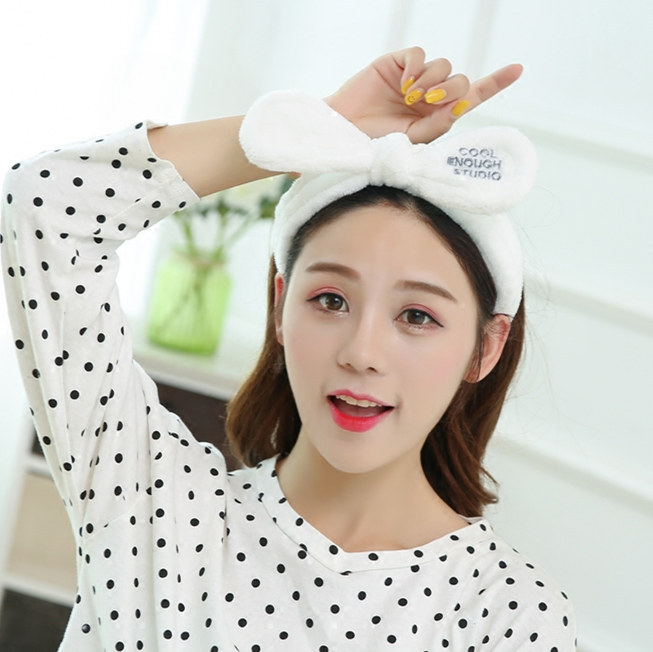 韩国刺绣打结发带创意蝴蝶结交叉洗脸发带弹性发箍女发带