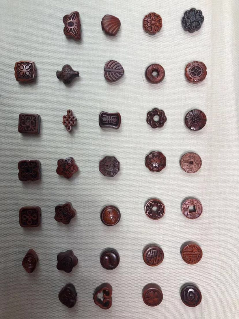 紫檀、黑檀雕刻配件佛珠手链饰品礼品