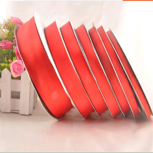 Red Polyster Ribbon Polyester Satin Ribbon Webbing Printed Polyester Rib Belt Toy Gift Box Packaging Handmade Butterfly