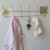 No Trace Stickers Gold-Plated Oversized Hook Six Row Hook Bathroom Wool Multi-Functional Towel Rack Bedroom Wall Hanger Nail-Free