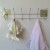 No Trace Stickers Gold-Plated Oversized Hook Six Row Hook Bathroom Wool Multi-Functional Towel Rack Bedroom Wall Hanger Nail-Free