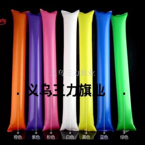 blank refueling stick colorful inflatable stick cheering stick sports cheerleading props supplies percussion stick