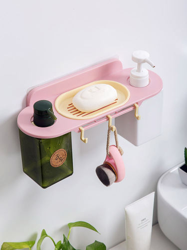 drain soap dish wall-mounted shower gel tooth holder toilet plastic soap holder paste soap holder