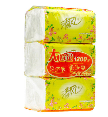 Cool Breeze Paper Extraction 200 Pumping 3 Packs Flower Rhyme Mini B338rcm Lifting