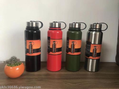 Vacuum Sports Bottle Sports Cup Large Capacity Water Cup customizable Logo Gift Cup
